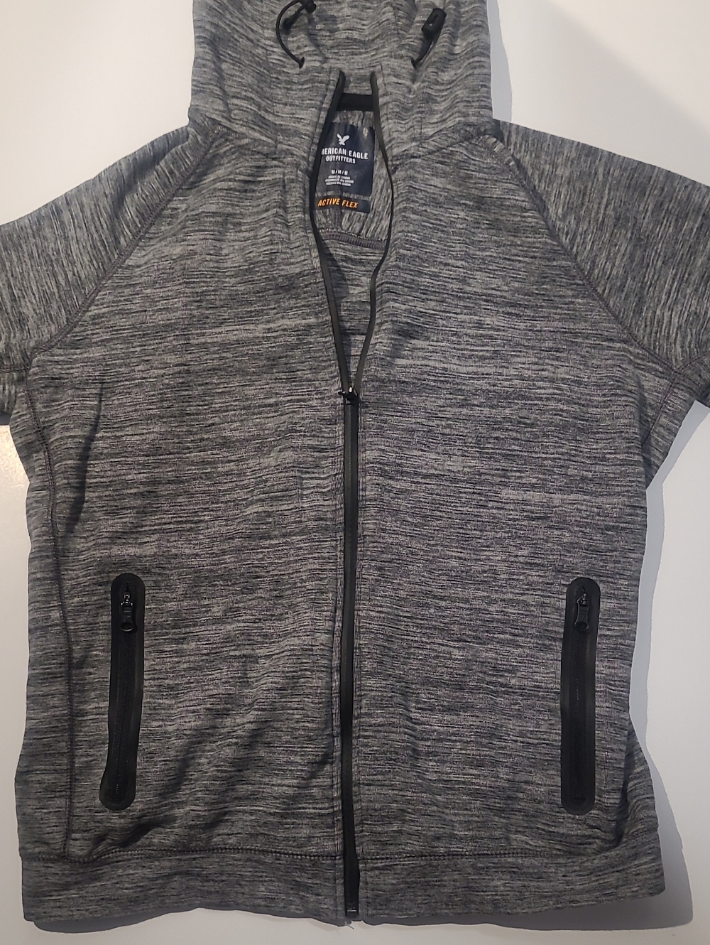American Eagle Outfitters Womans Active Flex Hooded Full-Zip Jacket